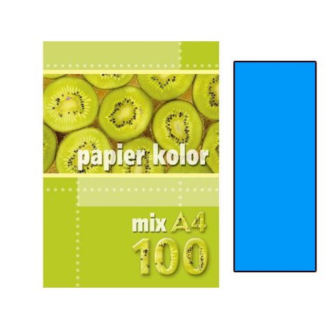 Papier ksero A4/100/80g Kreska niebieski